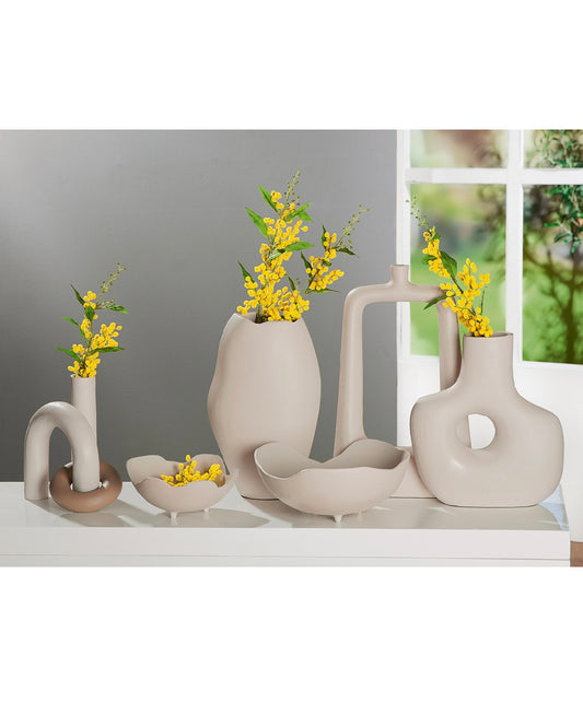 Schale in ausgefallener Form aus Aluminium antikfinish von Gilde