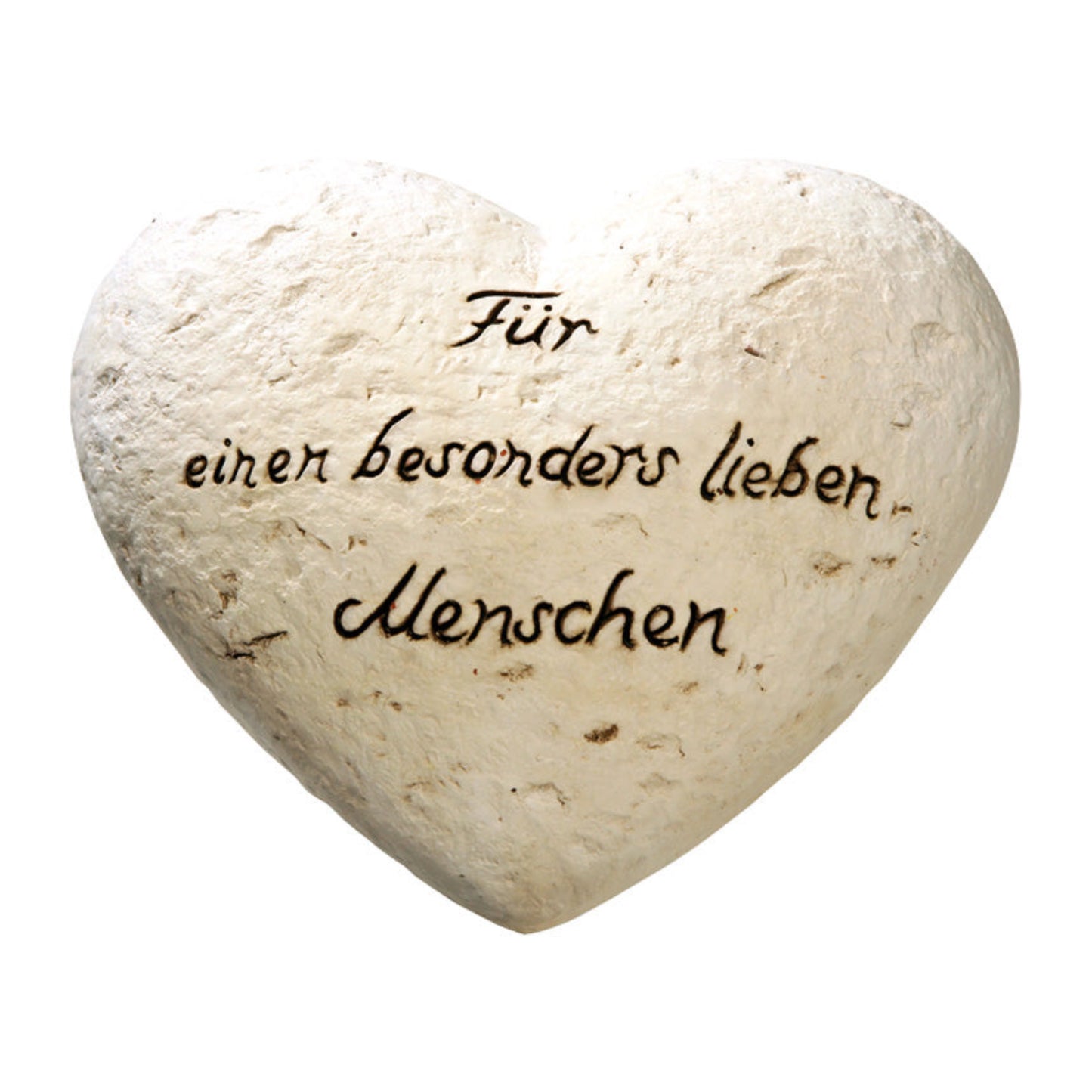 Keramikherz mit Spruch "Für einen besonders lieben Menschen" von small foot - Geschenkidee Herz aus Keramik