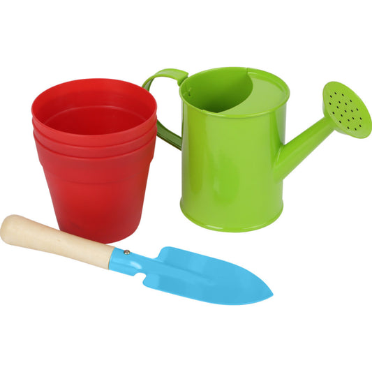Pflanz- und Gartenset für Kinder von small foot - Gießkanne Gartenwerkzeug