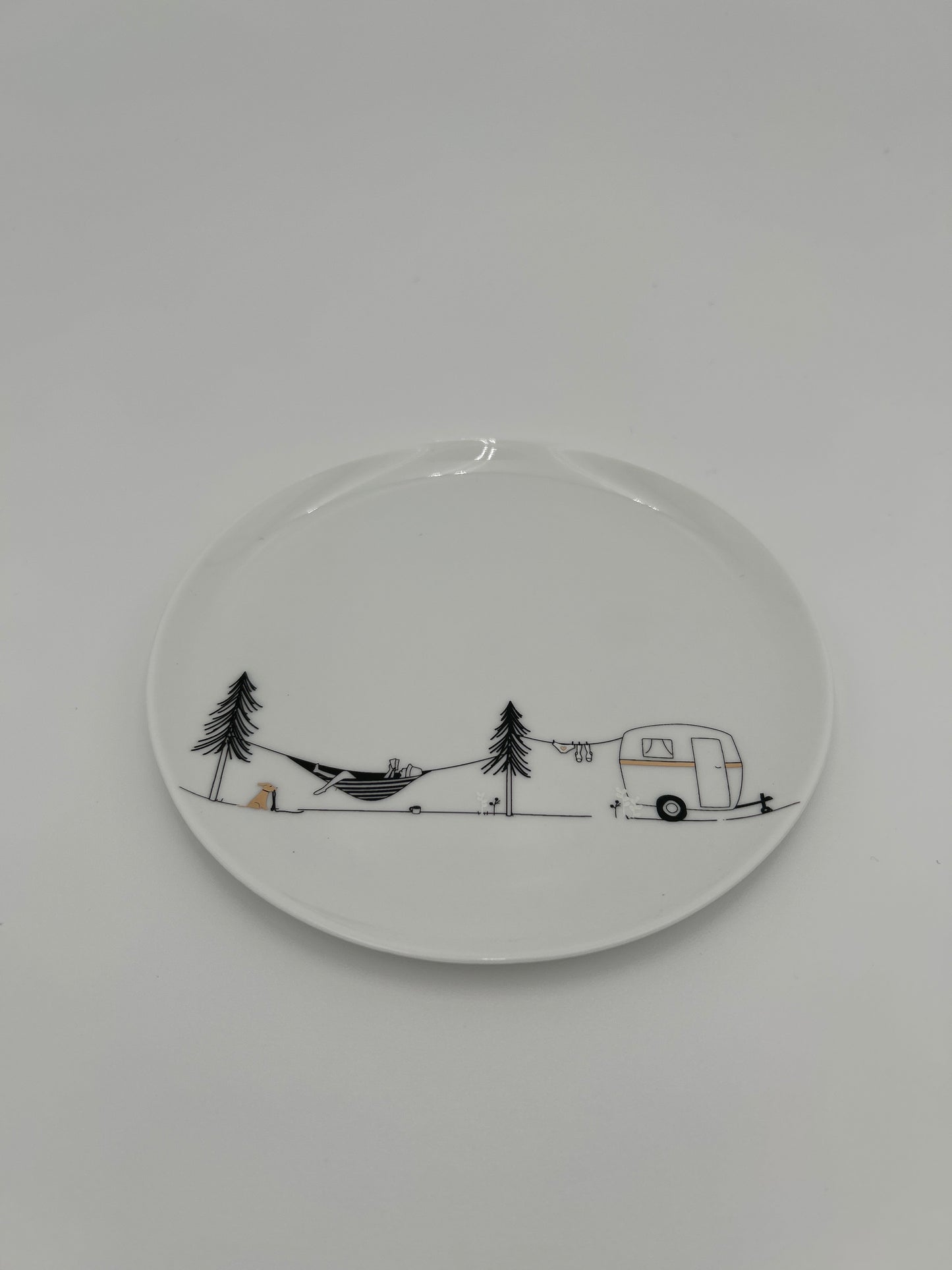 Hobby Geschenkteller Camping Neuheit von räder design Campingfreunde 15cm