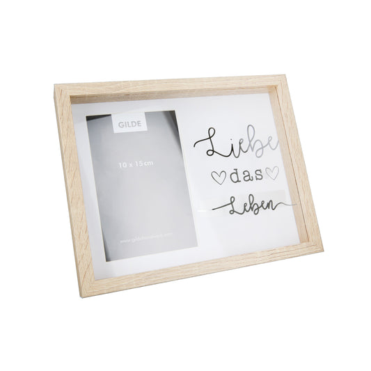 Fotorahmen 10 x 15 Liebe das Leben Bilderrahmen von Gilde - exklusiver Fotorahmen