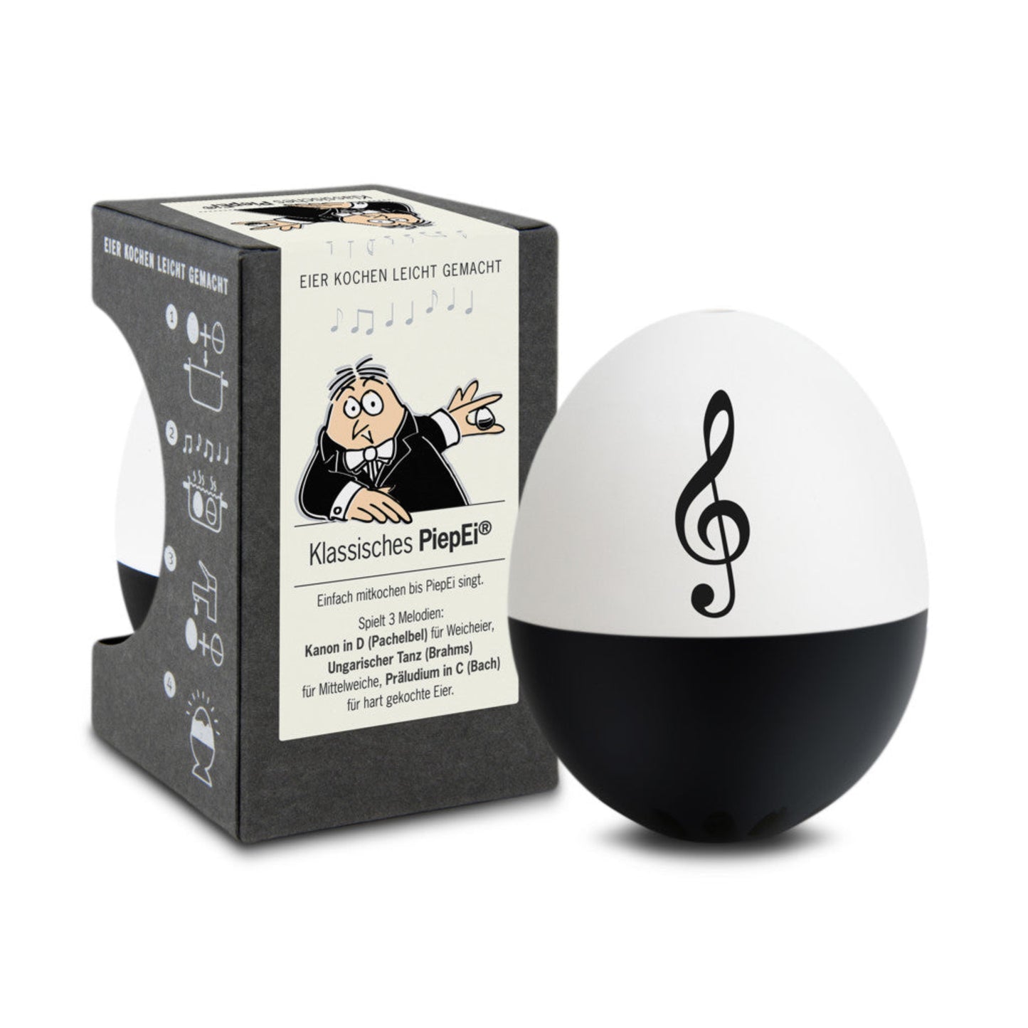 Klassisches PiepEi mit Klassischer Musik von Brainstream - Lustige Eieruhr - Geschenkidee