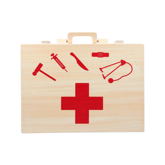 Arztkoffer mit viel Zubehör aus Holz natur von small foot