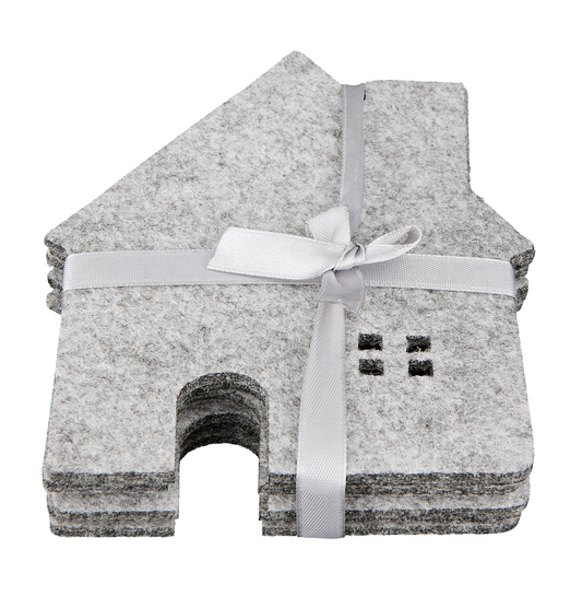 Untersetzer Haus Häuser aus Filz, 6tlg. Setpreis von Gilde - zeitlose Dekoration