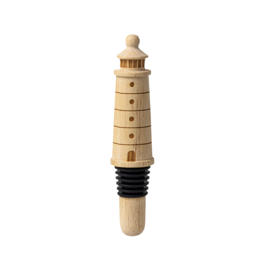 Maritime wooden bottle stopper "Lighthouse" by räder design