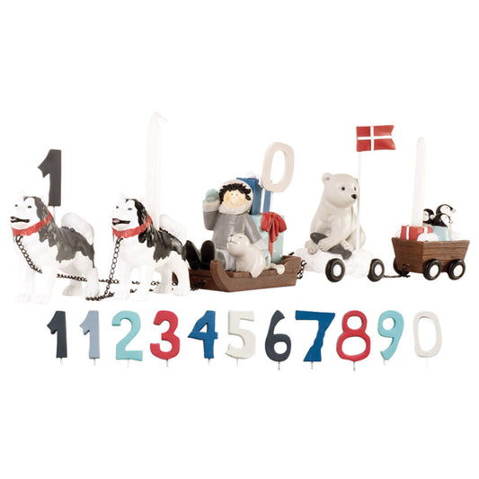 Geburtstagszug Hunde Hundeschlitten von KIDS by FRIIS (danish Design) Exclusiv Dänemark Geburtstag Dänisch