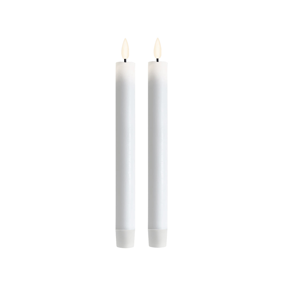 LED Stabkerzen 2 Stück 24 cm Weiß von Deluxe / Unique Homeart Candle / Kerzen