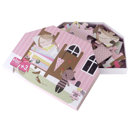 Puzzle 35 Teile " Prinzessin auf der Erbse " von KIDS by FRIIS (danish Design)