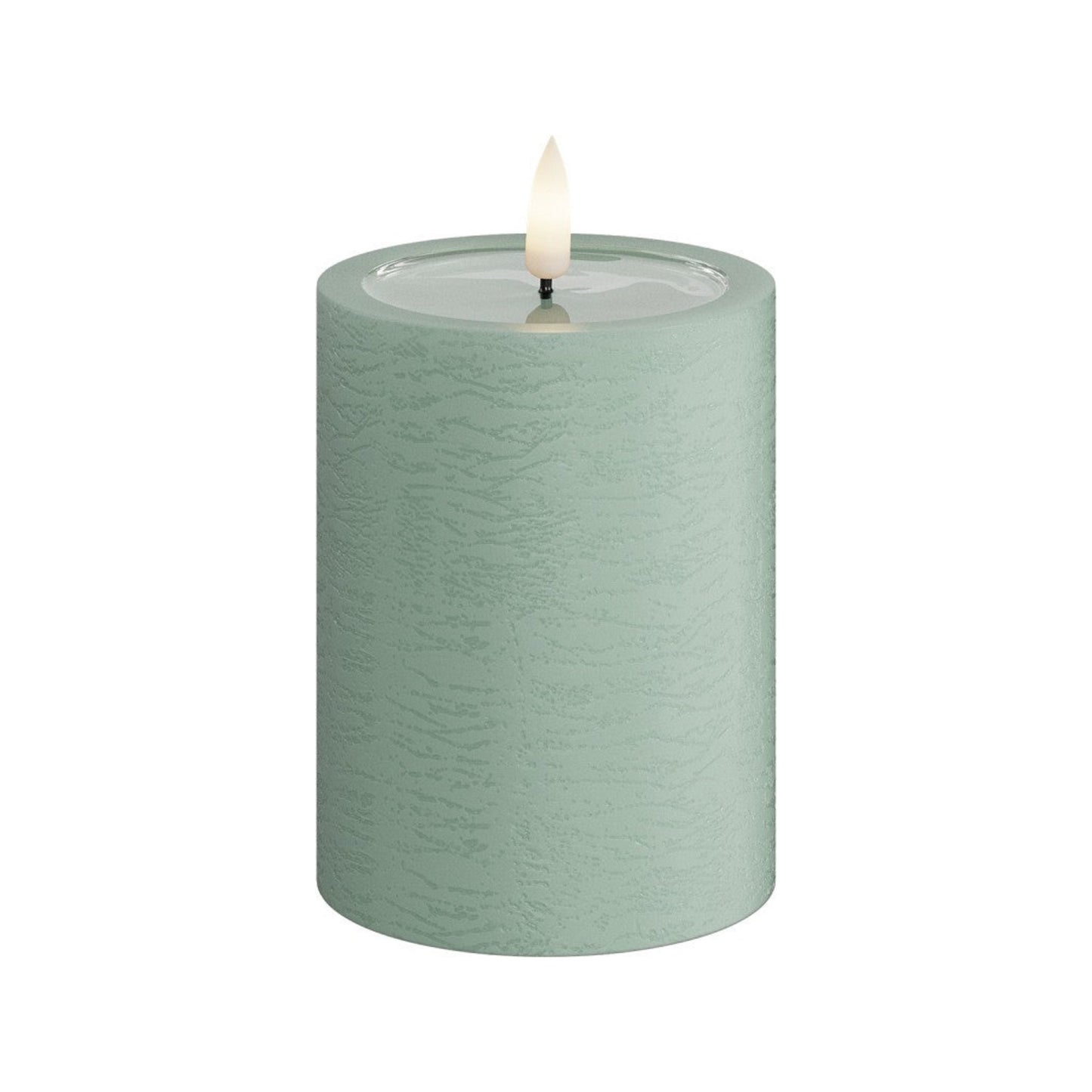 LED Stumpenkerze 10 cm salbei von Deluxe / Unique Homeart Candle / Kerzen