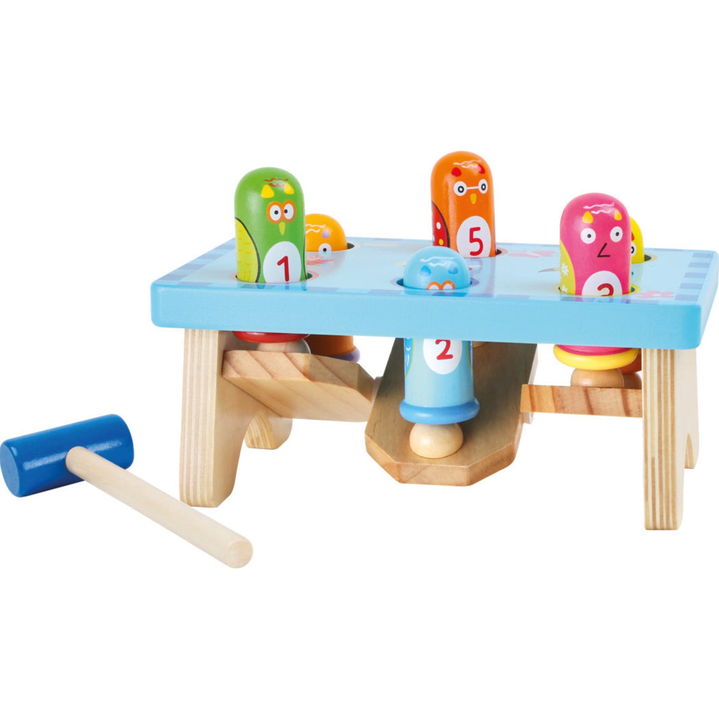 Klopfspiel aus Holz "Hau den Vogel" von small foot