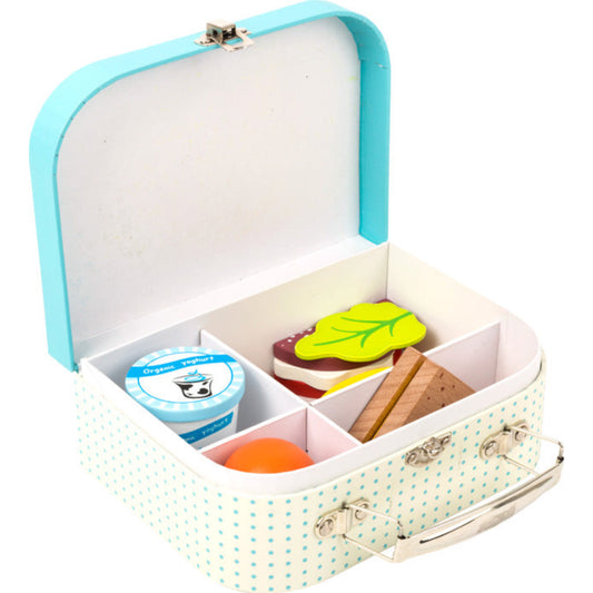 Lunchbox/Koffer mit Lebensmitteln aus Holz von small foot