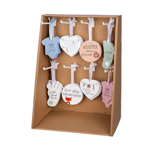 Geschenkanhänger Hallo Baby von Gilde - Geburt Geschenk Wünsche Anhänger