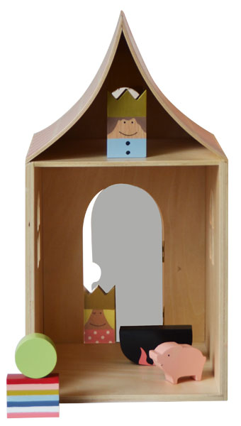 2-in-1 Sortierbox und Puppenhaus "Märchen" von KIDS by FRIIS (Danish Design) Exclusiv Dänemark