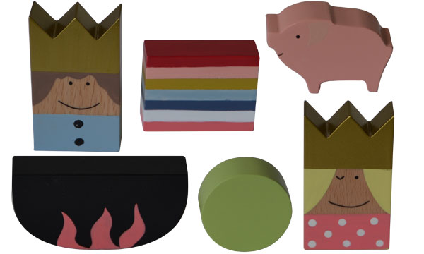 2-in-1 Sortierbox und Puppenhaus "Märchen" von KIDS by FRIIS (Danish Design) Exclusiv Dänemark