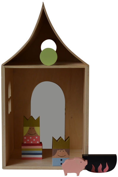 2-in-1 Sortierbox und Puppenhaus "Märchen" von KIDS by FRIIS (Danish Design) Exclusiv Dänemark