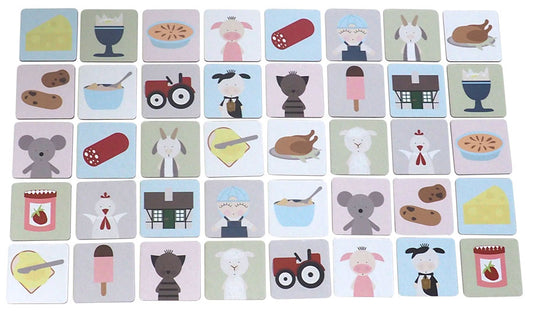 Memo-Spiel " Bauernhof " von KIDS by FRIIS (danish Design) Exclusiv Dänemark dänisch