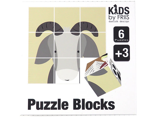 Würfelpuzzle mit 6 Märchenmotiven von KIDS by FRIIS (danish Design)