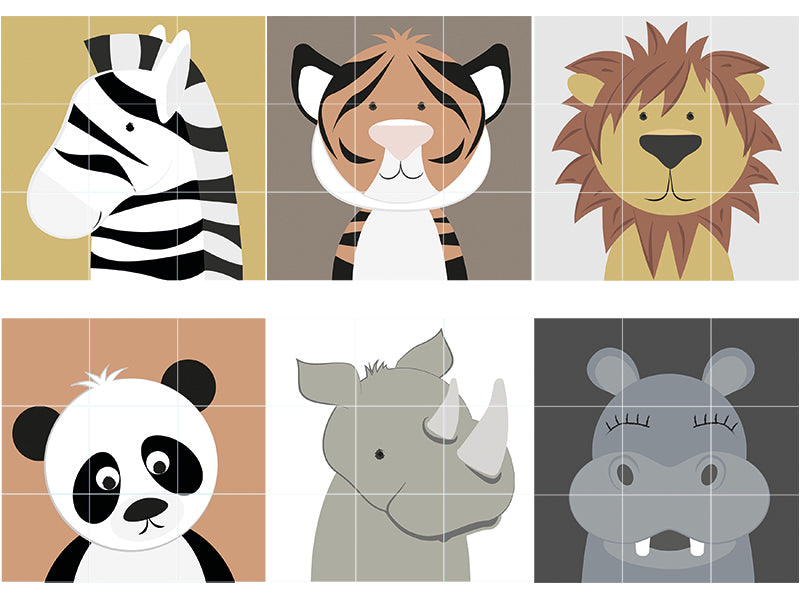 Würfelpuzzle mit 6 Motiven " Arche Noah " von KIDS by FRIIS (danish Design)