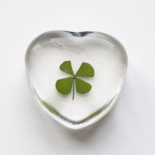 Räder design Flower Power Herz Kleeblatt - echtes Kleeblatt - Glücksbringer - Geschenkidee