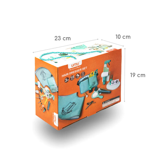 Holz Friseur Spielset für Kinder von UMU Holzspielzeug Rollenspiel