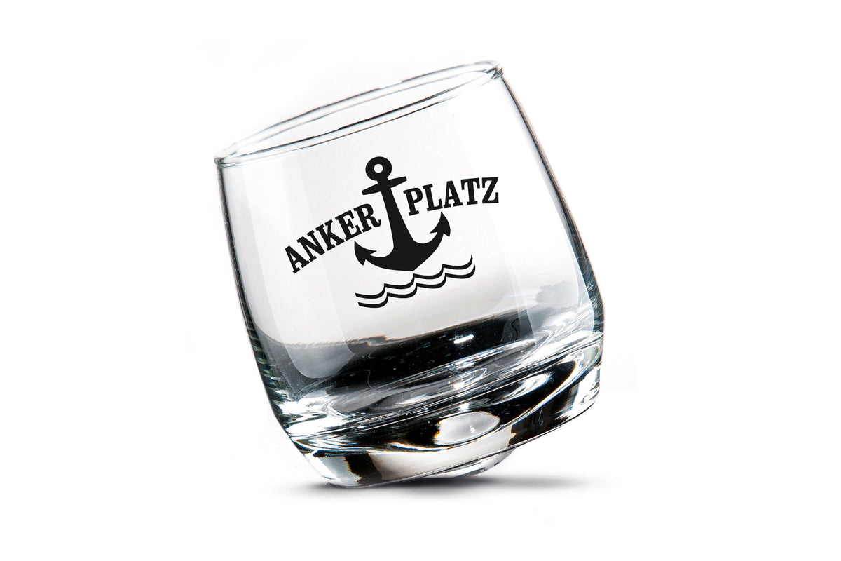 Wackelglas Ankerplatz im 2er-Set im Geschenkkarton von Gilde