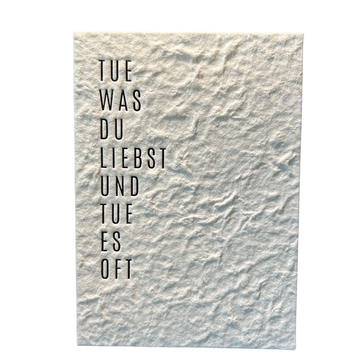 Karte „Tu was du liebst…“ mit Umschlag von räder design