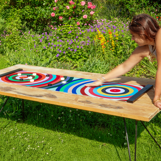Colour Curling von Remember farbenfrohes Retro Curling Outdor / Indor Spiel