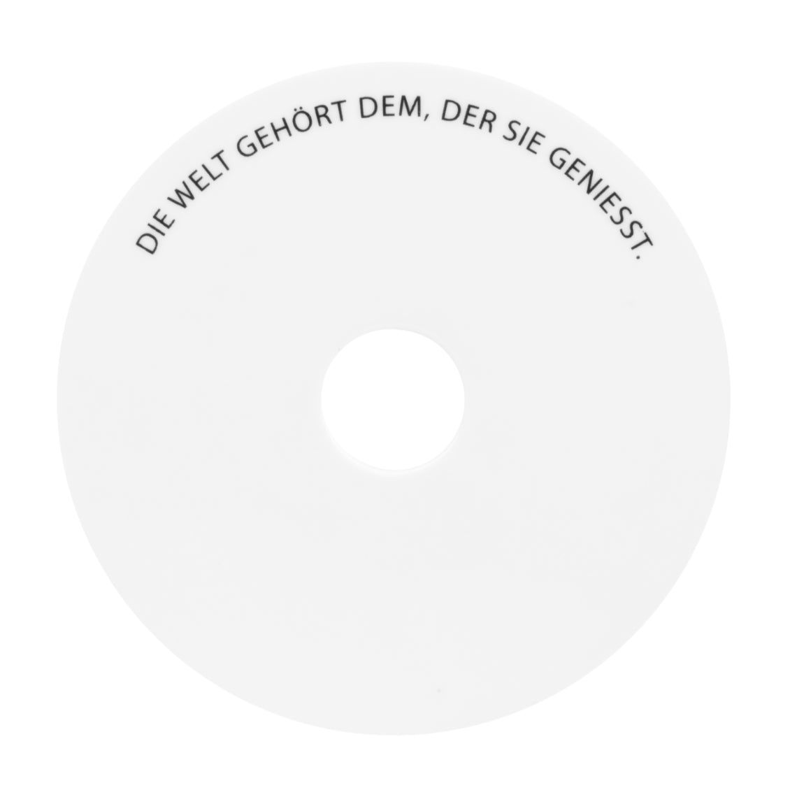 6er-Set Untersetzer aus Porzellan mit Holz-Halterung von räder design