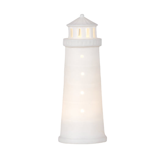 Maritime lighthouse made of porcelain with LED lighting by räder design