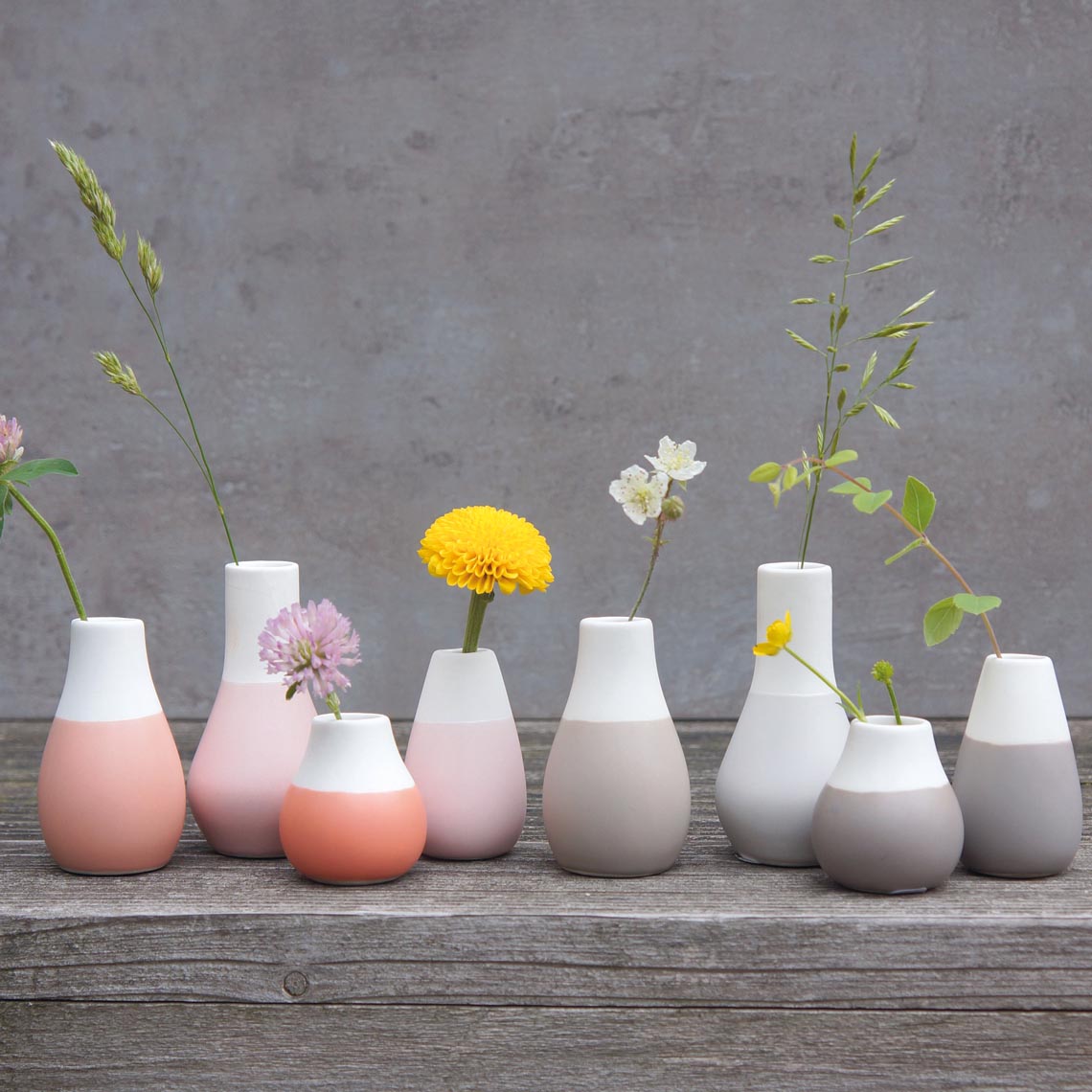 Minivasen Pastell 4er-Set von räder design dekorativ deko nordisch hingucker Geschenk