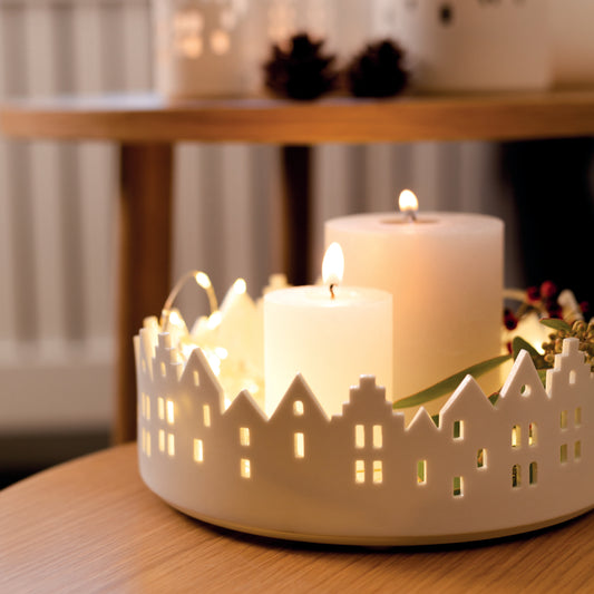 Dekoschale aus Porzellan " Innenstadt " von räder design Häuser Stadt