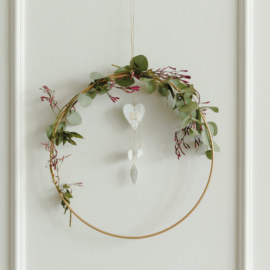 Small porcelain mobile "Dreamcatcher" by räder design - decoration for hanging