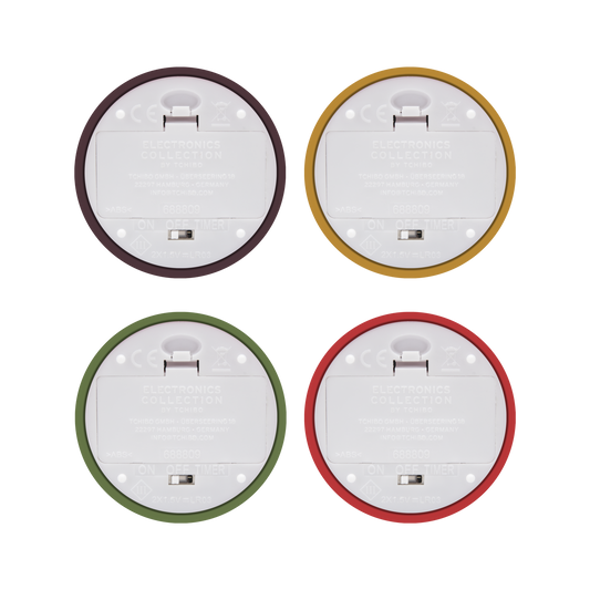 LED TEELICHT-SET 'LEVI', 4ER-SET von Remember farbenfrohe LED Teelichter