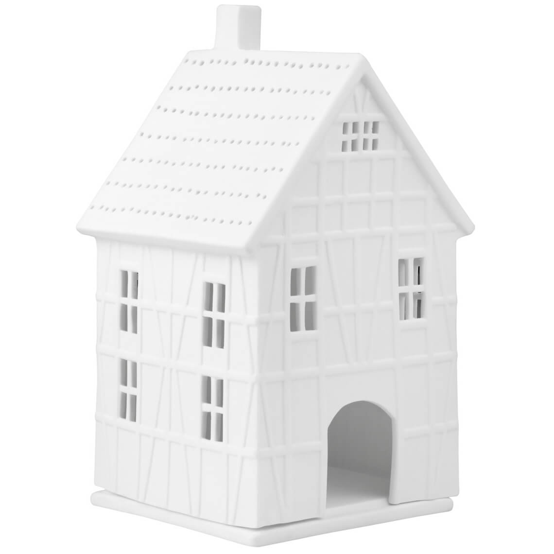 Lichthaus Fachwerkhaus (groß) aus Porzellan von räder design - Weihnachtsdekoration