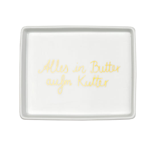 Butterdose klein halb aus Porzellan " Anker" von räder design Kutter