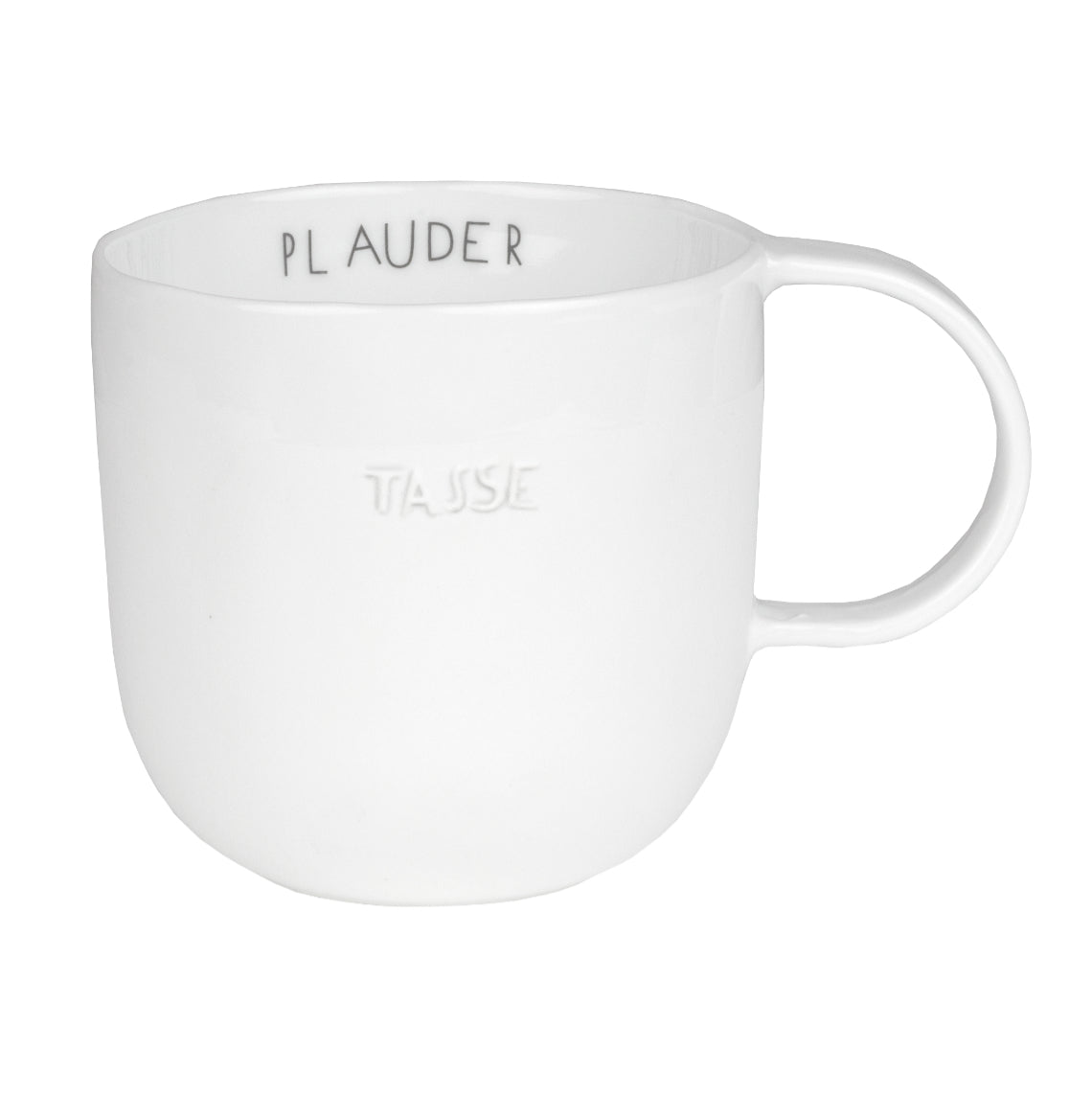 Tasse aus Porzellan " Plaudertasse " von räder design Becher Arbeitsbecher etc.