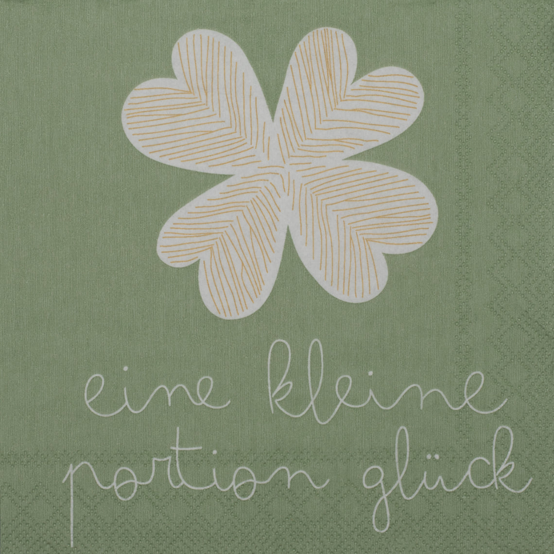Cocktailservietten 25x25 cm " Eine kleine Portion Glück " von räder design