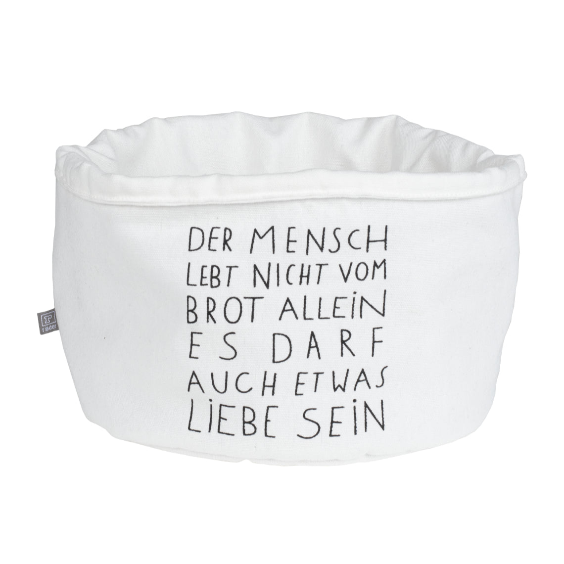 Brotkorb "Der Mensch lebt nicht vom Brot allein..." von räder