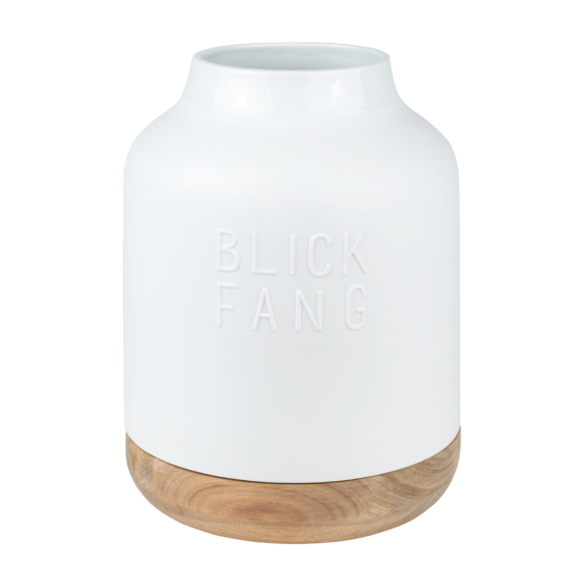 Vase aus Porzellan und Holz " Blickfang " von räder design