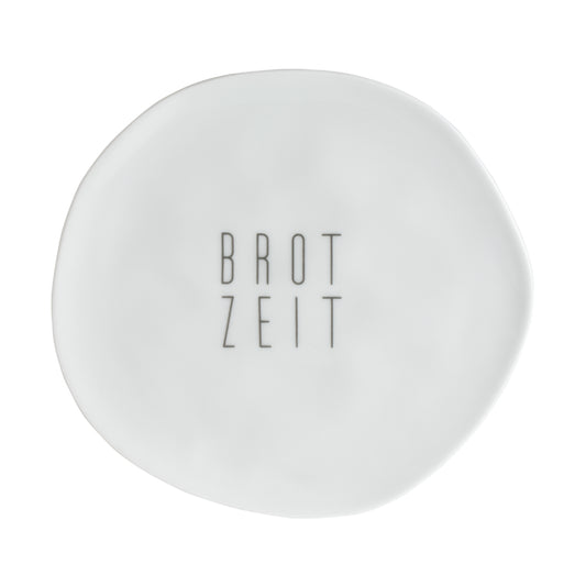 Teller klein aus Porzellan " Brotzeit " von räder design beschrifteter Teller