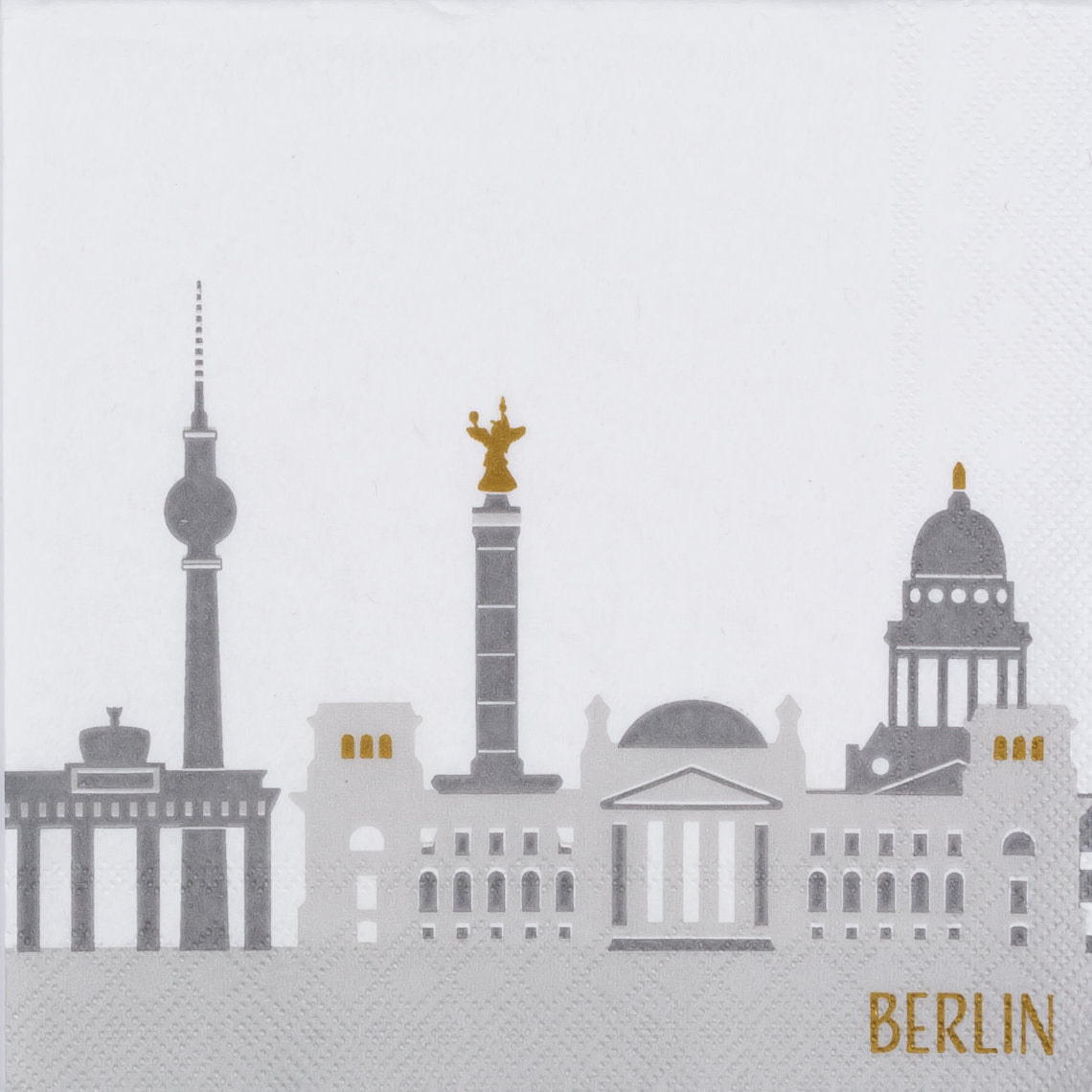 Cocktailserviette 25x25 cm "Berlin" von räder
