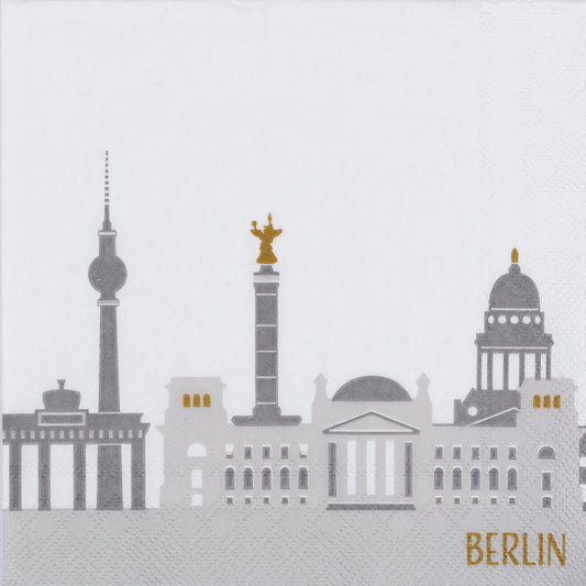 Cocktailserviette 25x25 cm " Berlin " von räder design Skyline von Berlin