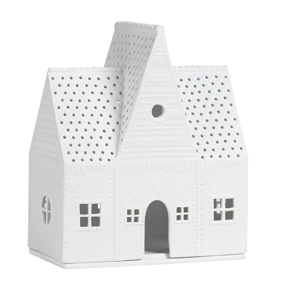 Lichthaus aus Porzellan Lebkuchenhaus (groß) von räder design - Teelichthalter Weihnachten Weihnachtsdekoration