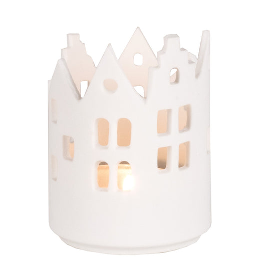 Porcelain tealight holder " Courtyard " by räder design