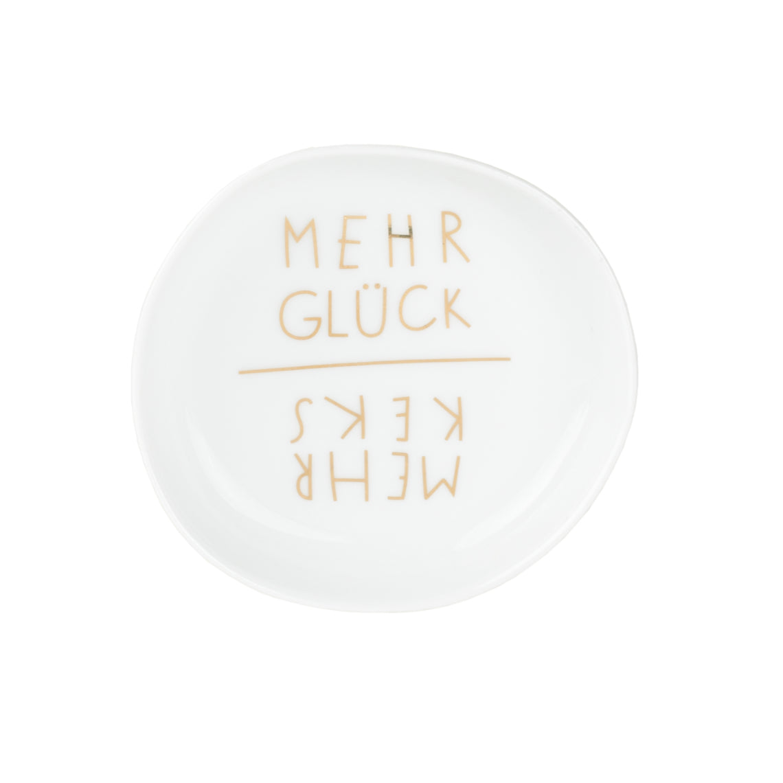 Schälchen aus Porzellan "Mehr Keks, Mehr Glück" von räder design - Weihnachten Weihnachtsdekoration