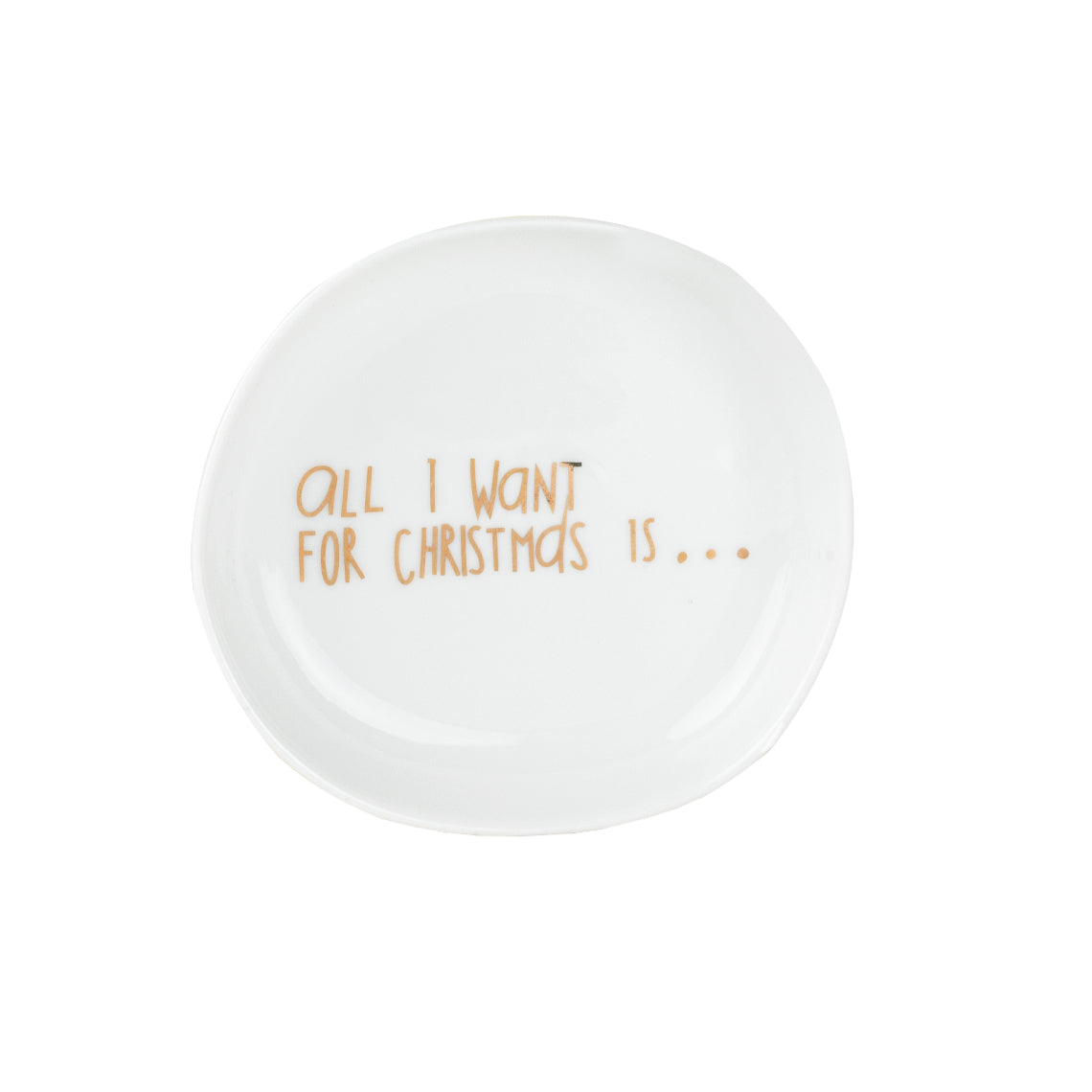 Schälchen aus Porzellan "All I want for christmas is..." von räder design - Weihnachten Weihnachtsdekoration