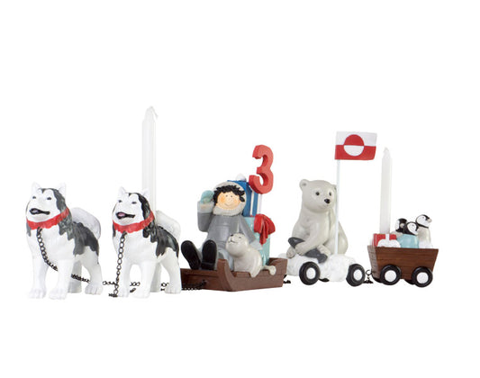 Geburtstagszug Hunde Hundeschlitten von KIDS by FRIIS (danish Design) Exclusiv Dänemark Geburtstag Dänisch