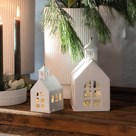 Lichthaus aus Porzellan "große Kapelle" von räder design - Weihnachten Weihnachtsdekoration