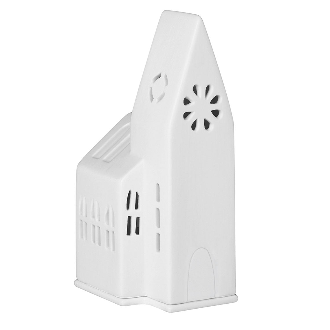 Lichthaus Kirche (Klein) aus Porzellan von räder design - Weihnachtsdekoration