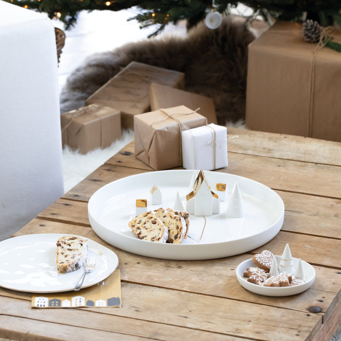 Dekoschale aus Porzellan "Wald" von räder design - Weihnachten Weihnachtsdekoration